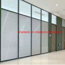 Shaneok Factory Price Modern Office Glass Wall with Aluminum Blinds